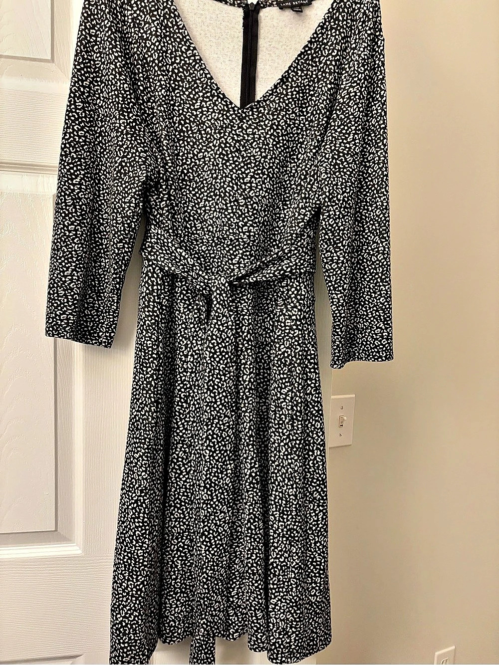 Lane Bryant Animal Print Midi Dress Black & White Size 14/16 Like New